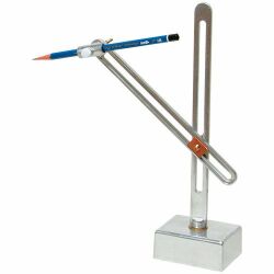 鉛筆トースカン アルミダイキャスト製 木製ベース