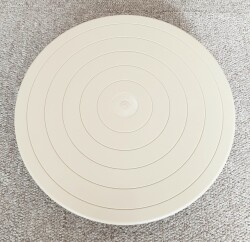 手回しろくろ　プラスチック　φ200×H38mm　　持ち運びが楽！　