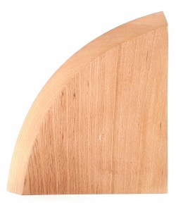 コテ　No.6　（茶碗用）堅木材　100×90mm　約9mm　陶芸用　