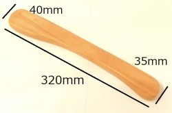 大型コテ （堅木材）厚み：約26ｍｍ　長さ：約320mm　陶芸用　