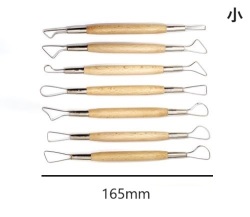 リボンツールセット（7本組）小（長さ165ｍｍ） 刃付き　陶芸用　お買い得　陶芸用