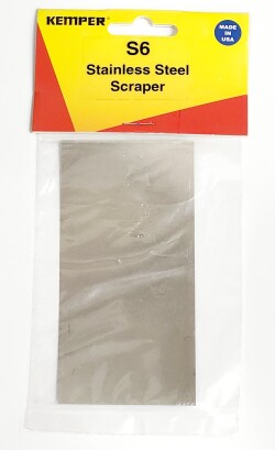 ステンレス　スチールスクレーパー（四角）KEMPER TOOLS (100×50ｍｍ)　粘土の表面を擦って形を整えます　陶芸用　