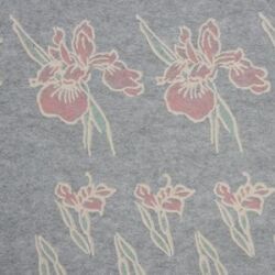 盛り絵転写紙　あやめ　陶芸用　焼成温度：1,100～1,250℃（和紙　200×300mm　A4）