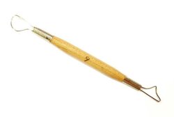 丸線カキベラ 小 No.9 長さ160?170mm 細丸ワイヤー 陶芸用 安全 陶芸 陶芸教室
