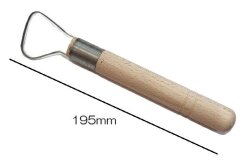 平線カキベラ No.1 長さ約195mm 陶芸用 安全 陶芸 陶芸教室 カキベラ へら かきべら