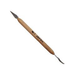 セラミック小道具 No.1 三角刃 けがき刃 長さ145mm 陶芸 鋭い ハガネ刃 細工