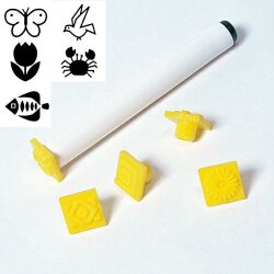 印花セット No.7（印面寸法：15×15mm) 模様付け 陶芸用 模様 陶芸教室