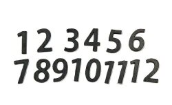 時計用 文字符 アラビア数字 黒 弱粘着付