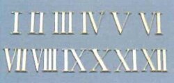 時計用 文字符 ローマ数字 金 大 弱粘着付