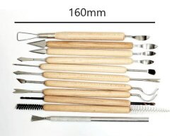 細描きベラセット 11本組 長さ約160ｍｍ お得 セット 陶芸用 陶芸 カキベラ へら 細工 お買い得