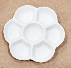 梅皿 Φ115×H15ｍｍ 磁器製 絵付け 陶芸 絵の具 皿