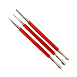 工作カキベラセット 3本組 陶芸用 細かい作業 長さ160ｍｍ セット カキベラ へら ヘラ
