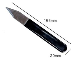 仕上げカンナ用 ステンレス 長さ155ｍｍ 幅20ｍｍ 滑りにくいグリップ 陶芸教室 カンナ かんな 陶芸