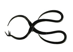 釉掛ばさみ 鉄製 長 220ｍｍ 幅 10ｍｍ 閉じた状態 陶芸 釉かけ 道具 釉薬