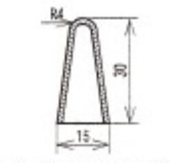 超硬カンナ 先丸 カミソリ 大 磁器成形乾燥後の削り仕上げ 陶器の削り 寿命の長い切れ味 特殊形状品の制作可能 ちょうこう かんな カンナ