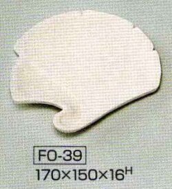 手押し用 石膏型 銘々皿 170×150×H16ｍｍ FO-39 陶芸用 型 陶芸 陶芸教室 手押し うつわ 器 皿