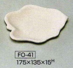 手押し用 石膏型 銘々皿 175×135×H15ｍｍ FO-41 陶芸用 型 陶芸 陶芸教室 手押し うつわ 器 皿