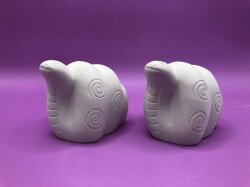 石膏型 干支 巳 ヘビ K-12 民芸 渦巻 子 2個入 W65×H58ｍｍ 2つ割り 陶芸用 型 陶芸 陶芸教室 型 鋳込み