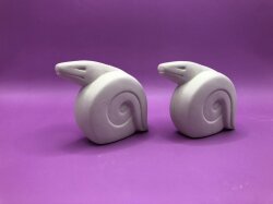 石膏型 干支 巳 ヘビ K-6 民芸 小 2個入 W78×H62ｍｍ 2つ割り 陶芸用 型 陶芸 陶芸教室 干支 型 鋳込み