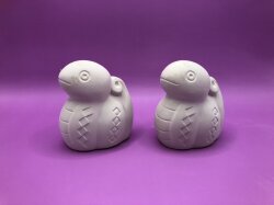 石膏型 干支 巳 ヘビ K-8 民芸 小 2個入 陶芸用 型 陶芸 陶芸教室 干支 型 鋳込み