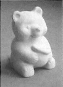 鋳込み用 石膏型 くま 119×90×H138ｍｍ kc-53 型 陶芸 陶芸教室 鋳込み 熊