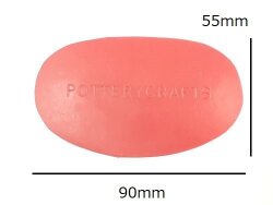 ゴムゴテ 超ソフト 小 90×55ｍｍ P7275 POTTERYCRAFTS 陶芸用 ポタリークラフト 陶芸 陶芸教室 こて コテ