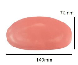 ゴムゴテ 超ソフト 中 140×70ｍｍ P7277 POTTERYCRAFTS 陶芸用 ポタリークラフト 陶芸 陶芸教室 こて コテ