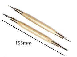 丸玉鉄筆 長さ155ｍｍ 浮き彫りトールペイント 陶芸用 成型用 小道具 丸玉 鉄筆 細工 陶芸教室 陶芸