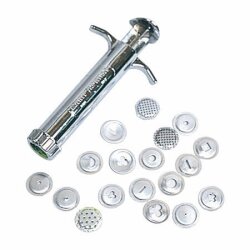 クレイガン 粘土押出し器 直径21×120mm スチール製 陶芸 小道具 細工 陶芸教室