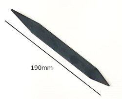仕上げ用カンナ No.1 陶芸用 黒帯鉄製 長さ190ｍｍ 成型 陶芸 小道具 細工 陶芸教室