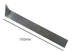 仕上げ用カンナ 片三角 陶芸用 黒帯鉄製 長さ150ｍｍ 成型 陶芸 小道具 細工 陶芸教室