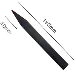 仕上げ用カンナ No.6 黒帯鉄製 長さ180ｍｍ 陶芸用 成型 陶芸 小道具 細工 陶芸教室