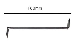 仕上げ用カンナ No.22 黒帯鉄製 長さ160ｍｍ 陶芸用 成型 陶芸 小道具 細工 陶芸教室