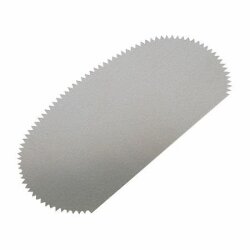 ステンレスこて ギザギザ 100×50ｍｍ 筋目模様 陶芸用 成型 陶芸 小道具 細工 陶芸教室 こてコテ