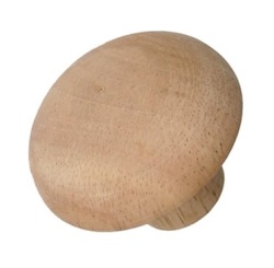 内ごて／丸（堅木材）直径70mm／タタキ板で粘土を締める時の内側の支えに／コテとしても／陶芸　