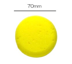 スポンジ（Φ70×30ｍｍ）成形作品の地肌を滑らかに　陶芸用　