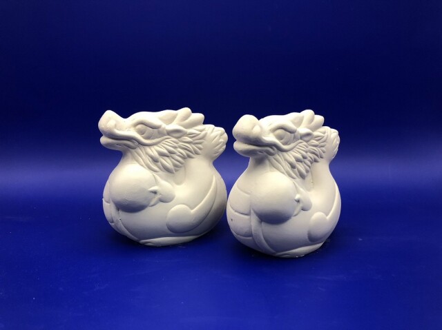 石膏型 干支 辰 K-6 W53×H75mm 民芸（小）2個セット（鋳込み）陶芸