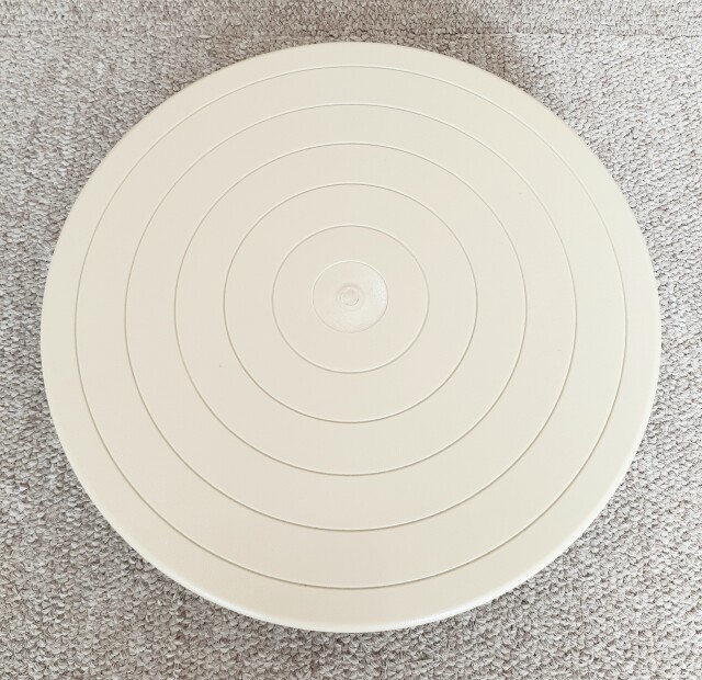 陶芸手ロクロ　プラスチック製9個 手回しろくろ プラスチック φ200×H38mm