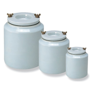 ポットミル φ240mm H28mm 5L 磁器玉つき 35mm25個 30mm25個 陶芸ミル機 ポット 容器