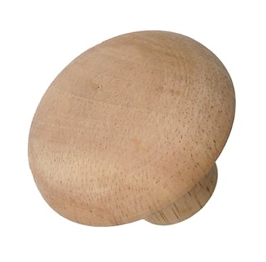 内ごて／丸（堅木材）直径70mm／タタキ板で粘土を締める時の内側の支えに／コテとしても／陶芸　