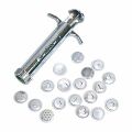 クレイガン 粘土押出し器  直径21×120mm スチール製 陶芸 小道具 細工 陶芸教室