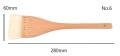 平刷毛　No.6（穂丈34ｍｍ　巾60mm　全長280ｍｍ）羊毛　陶芸用　