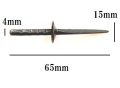 燭台（銅製いぶし）65ｍｍ　銅製　うそく立て/蝋燭台/火立て/キャンドルスティック/キャンドルスタンド　