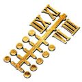 時計用文字符 ローマ数字・ドット（弱粘着付）縦15mm（ドット径6mm）　