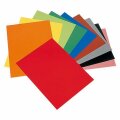 上絵用転写紙 10色セット（赤、オレンジ、黄、黄緑、緑、青、茶、肌、グレー、黒）(有鉛) 陶芸用 焼成温度800℃ 170×230mm