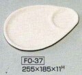 手押し用 石膏型 プレート皿 255×185×H11ｍｍ FO-37 陶芸用 型 陶芸 陶芸教室 手押し うつわ 器 皿