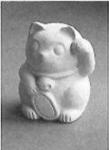 鋳込み用 石膏型 招き猫 90×94×H121ｍｍ kc-52 まねきねこ 型 陶芸 陶芸教室 鋳込み