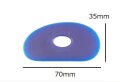 ポリマーリブNo.0 ゴムコテ カラースクレーパー MUDTOOLS SHERRILL 70×35ｍｍ 陶芸用 マッドツール 陶芸 陶芸教室 こて コテ