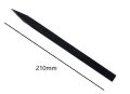 仕上げ用 カンナ 細型 剣先 黒帯鉄製 長さ210ｍｍ 巾12ｍｍ 成型 陶芸 小道具 細工 陶芸教室