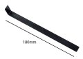 仕上げ用 カンナ 細型 四角 黒帯鉄製 長さ180ｍｍ 巾12ｍｍ 成型 陶芸 小道具 細工 陶芸教室